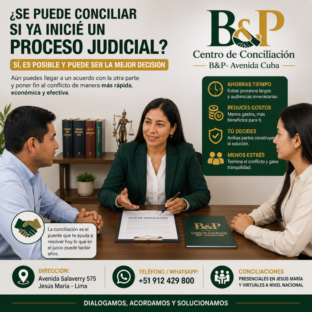 Conciliacion cuando ya tengo juicio